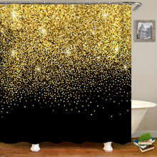 Duschvorhang aus Polyester, wasserdicht, 240 x 180 cm