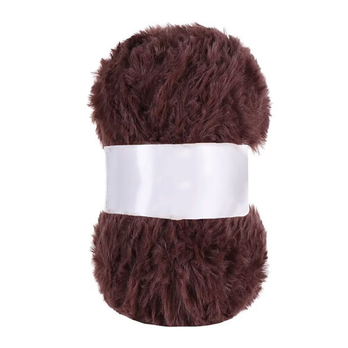 Chunky Chenille Garn Imitert Ull 2 Nøster