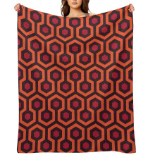 Plaid met Shining Overlook Hotel-patroon, 60 x 80 inch.