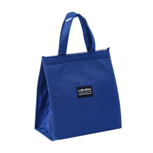 Große, isolierte Kühltasche mit Netzfach, blau