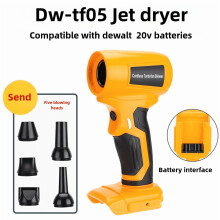 Mini Jetblås Sladdlös Borstlös 130000 RPM med 5 Munstycken