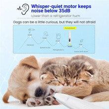 Portable Dog Paw Trimmer with Led Light Rechargeable Cordless Grinder Shaver for Cats and Other Pets Nail Grooming Tools