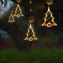 LED-jouluikkunavalot kellopuu poro lumihiutale