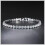 Βραχιόλι τένις Moissanite, ασήμι 925, 17 εκ. 1