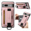 Google Pixel 8 Brieftaschenhülle aus rosa Leder mit Kartenhalter 1