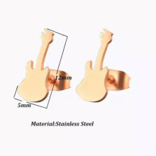 Vergulde gitaaroorstekers van roestvrij staal (unisex)