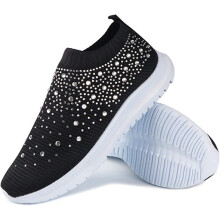 Scarpe ortopediche da donna senza lacci con supporto plantare per camminare