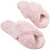 Pantofole da donna morbide e decorate con perle, con punta aperta. 1