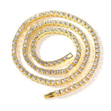 Goldene Tenniskette für Herren, 20 Zoll, 5 mm