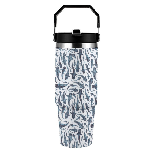 Ποτήρι από ανοξείδωτο ατσάλι Whale Shark 30oz με λαβή
