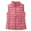 Dame Puffervest Rosa XL Plus Size Lett Vinter 1