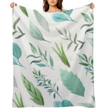 Lavendelkleurige bloemenplaid 60 x 80 inch