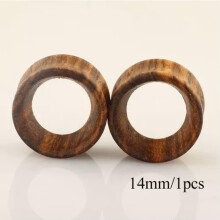 Houten oordopjes/fleshtunnel-expanders 14 mm
