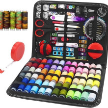 Kit de costura com agulhas, tesoura e linha 41XL (229 peças)