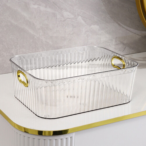 Transparente, stapelbare Aufbewahrungsboxen mit Deckel, 2er-Pack