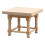 Mini mesa de té de madera para casa de muñecas. Mesa auxiliar cuadrada. 1