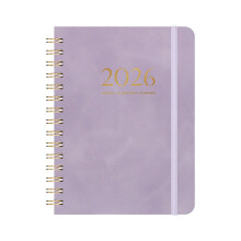 2026A5Tagesplaner, Hardcover-Notizbuch mit Wochen- und Tagesplaner