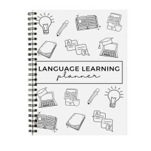 Leabhar Nótaí Stór Focal le haghaidh Foghlaim Teangacha: Dialann Staidéir