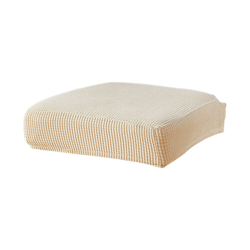 Coprisedia da pranzo beige elasticizzato, sfoderabile e lavabile.