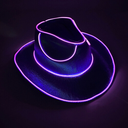 LED-Party-Cowboyhut, verstellbar, Einheitsgröße