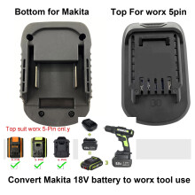 Battery Adapter for Makita 18V to Worx 5-Pin Power Tools