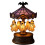 HHBEAUTY Ghost Carousel Light – Spooky Warm Halloween 2
