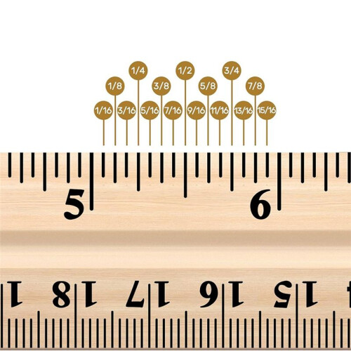 Pacote com 60 Réguas de Madeira de 12 Polegadas (30 cm) com 4 Furos para Desenho em Escritório Escolar e Material de Sala de Aula 1