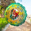 Wind Spinner Outdoor, Amarelo e Verde Squirrel Wind Chime Mandala Hanging Wind Spinners para Decoração Interna e Externa 4