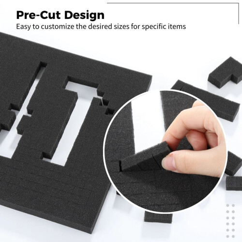 Pick & Pluck Foam Inserts 12x12in 8pcs 0.4" 0.8" 2