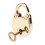 Vintage Padlock Mini Security Lock with Key Light Gold 5 4