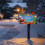 Magnetic Christmas Mailbox Cover Snowflake Deer Design 4