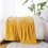 Grey Chenille Knit Throw Blanket 51x67 inches 3