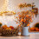 17 inch Artificial Fall Berry Stems with Orange Pumpkin 5