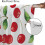 Fruit Berry Curtains Fresh Red Cherry Green Garden Rod 6