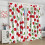 Berry Fruit Curtains Fresh Red Cherry Green Garden Rod 4