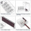 2-Pack Carpenter Long Point Pencil Sharpener, 4-Hole Handheld with Plastic Lid for Sketching, Charcoal, Colored Pencils 2