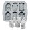 Silicone Ice  Trays Halloween RIP Gravestone Mold for Ice, Candy, Cake, Soap 2