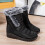 Women's Winter Snow Boots Black Size 7 6