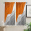 Abstract Orange Grey Gradient Curtains for Living Room 3