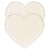 Wooden Basket Bottom Heart Shape 2 Pieces 3