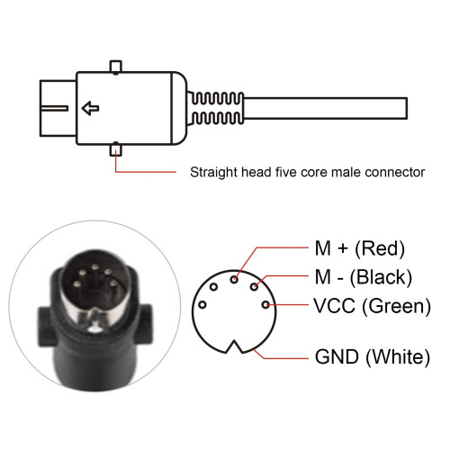 Electric Recliner Chair Controller Switch 2-Button Round 1