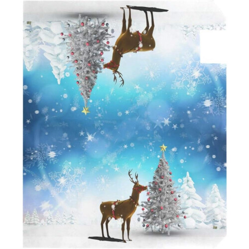 Christmas Tree Snowflake Reindeer Magnetic Mailbox Cover 18 2