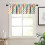 Gradient Grid Valance Curtains 54x18 inch Rod Pocket 5
