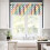 Gradient Grid Valance Curtains 54x18 inch Rod Pocket 6