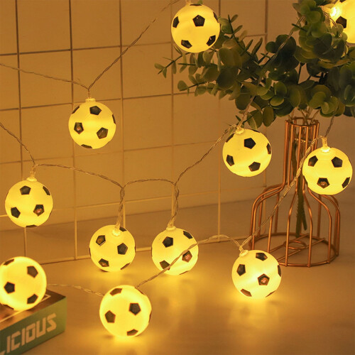 Soccer Ball String Lights LED 10-pack 5FT Battery Powered 2