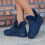 Women's Tall Snow Boots Navy Size 6 6