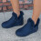 Women's Tall Snow Boots Navy Size 6 7