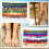 Beaded Anklet Set Boho Adjustable 2-Pair 2