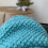 Knitted Throw Blanket with Tassels Bubble Texture 50x60 4