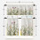 Floral Herbs Kitchen Curtains Valance Tier Set 36 inch 3